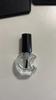Frasco Quadrado Redondo de Esmalte de Unha Vidro Transparente Sub-Frasco Tampa com Pincel de Esmalte de Unha 3ml5ml10ml Frasco Cosmético