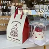 Caja para pastel nueva bolsa térmica para llevar 6 pulgadas 8 pulgadas postre de cumpleaños horneado desechable empaque para llevar refrigerado al por mayor