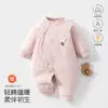 Mameluco para bebé para otoño e invierno, algodón Clase A, corte al bies para recién nacido, mameluco sin costuras, ropa de bebé, traje para gatear de recién nacido