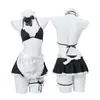 Lobe Ropa Interior Sexy, Conjuntos Sexys de Una Pieza, Combinación de Estilo Chino Hanfu, Conjuntos de Pijama Puro Deseo, Colección de Tentación Uniforme