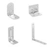 Escuadra de Ángulo de Acero Inoxidable Ángulo Recto de 90 Grados Escuadra en Forma de L Pieza Conectora para Muebles Soporte para Estante Conector Soporte de Ángulo