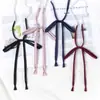 Pajarita JK Japonesa Corbata Perezosa sin Lazo Cuerda color vino tinto Camisa de Estudiante Color Sólido Ropa de Marineros Accesorios de Estilo Académico