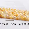 Cuentas Doradas de Concha Natural, Cuentas Sueltas de Concha Amarilla en Forma de Disco, Manualidades con Cuentas para Pulsera, Collar, Accesorios de Joyería al por Mayor