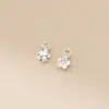 Pingente de pétala banhado a ouro prata de lei 925 Pulseira DIY Charme de flor finamente trabalhado Acessório de material de cordão feito à mão Q0635