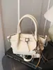 Bolso Cubo de Mano de Alta Gama Estilo Coreano para Mujer 2025 Invierno Nueva Moda Versátil para el Trabajo Hombro Cruzado