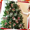 Nuevas decoraciones de bastón de caramelo navideño transfronterizas, bastones de caramelo de madera creativos, decoraciones y colgantes reconfortantes para fiestas en casa