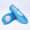 Zapatillas de Ballet Azules Brillantes con Cordones Zapatillas de Baile Actuación Escénica Zapatos de Garra de Gato Zapatos de Baile con Brillo para Adulto