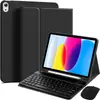 Compatível com tablet iPad A16, teclado Bluetooth externo, capa protetora 11ª geração 10,9 polegadas com suporte para caneta, capa de couro magnética