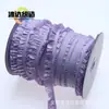 Adorno de Volante de Tela Plisada de 1.0 cm Transfronterizo Colorido En Stock Ropa para Muñecas Adornos de Volante Elástico Unidireccional