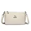 Bolso suave de cuero para mamá con múltiples compartimentos, nuevo bolso de hombro/cruzado/clutch para mujer, práctico y versátil para el uso diario