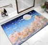 Alfombra de Tierra de Diatomeas para Baño Absorbente Alfombra para Pies Entrada Resistente a la Suciedad Resistente al Desgaste Fácil Cuidado Alfombra de Piso