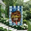 Bandera de Jardín para el Día de la Madre Transfronteriza Decoración para Fiesta Festiva al Aire Libre Bandera Colgante de Lino Rosa de Doble Cara Personalizada