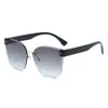 Nuevas Gafas de Sol sin Marco Degradadas Transfronterizas Estilo Europeo y Americano, Gafas de Sol de Alta Gama Personalizadas Uv400 para Hombres y Mujeres