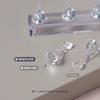 Base de práctica con pieza de ajedrez para manicura, imán potente, mini soporte de exhibición para uñas, herramienta de manicura acrílica transparente