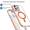 Funda para teléfono móvil con soporte de película de lente de dos colores coloridos para Apple 15PROMAX magnética 14 antideslizante 13 transparente 11