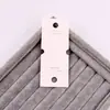 Tarjetas Plegables para Collares de Cartulina Blanca al por Mayor en Stock, Tarjetas de Exhibición para Empaquetar Colgantes de Cadena para Suéteres, Tarjetas para Joyería de Plata S925