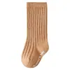 Calcetines para Bebé 2026 Estilo Primavera y Otoño Calcetines de Algodón de Doble Aguja para Recién Nacidos y Bebés Antideslizantes Anti-Frío para el Piso Que No Aprietan las Piernas