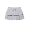 Comercio Exterior Transfronterizo 2026 Nuevo Estilo Europeo y Americano Simple Primavera y Verano Algodón Capas Decorativas Mini Falda 3641300803