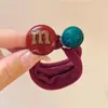 Gomas elásticas para el pelo de cuentas de color sólido coreanas y japonesas para mujer, Nuevas y sencillas diademas lindas que no dañan el cabello, Accesorios para el cabello al por mayor