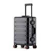 Maleta Trolley de Aleación de Aluminio Magnesio, Maleta con Marco de Aluminio, Maleta Metálica, Gran Capacidad, Cerradura de Combinación, Ruedas Universales, Equipaje de Mano