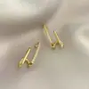 Pendientes colgantes geométricos de metal para mujer Corea del Sur personalizados retro elegantes de alto grado diseño pendientes pendientes de otoño e invierno