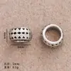 Xizang Aleación de Plata Swastika Cuentas Espaciadoras Cuentas Planas Rosario Bodhi Accesorios DIY Accesorios de Cristal Cuentas de Buda con Cuentas Accesorios para Pulseras