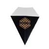 Caja de Huevos Cónica Papel Kraft Desechable Caja de Huevos Triangular con Fondo Puntiagudo Caja de Empaque para Papas a la Belga