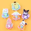 Acessórios DIY Cachorrinho Kuromi Cola Cremosa Peças de Resina Materiais Manuais DIY Presilha de Cabelo Capa de Celular Adesivos para Copo de Água