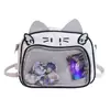 Bolsa fofa Feminina Soft Girl Estudante Dor Bolsa Transparente Bolsa Estilo Japonês Estilo Universitário JK Bolsa de Bebê Ombro Crossbody Bolsa