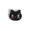Pingente Chaveiro Boneco Cabeça de Gato Suando Desenho Animado Ornamento de Bolsa Broche de Urso Decoração de Acessório para Roupa Chapéu