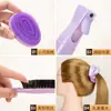 Venta caliente transfronteriza Traje de pelo morado Peine en forma de V peine para el pelo sin enredos Peine de huevo anillo para el pelo botella de spray