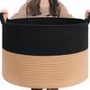 Fabricante Original Cesta de Almacenamiento de Cuerda Tejida Amazon Alta Resistencia y Alta Elasticidad Cesta de Lavandería Cuerda de Algodón Cesta para Ropa Sucia