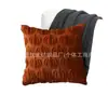 Funda de Almohada de Felpa Acolchada de Calabaza de Otoño para Halloween, Sala de Estar, Sofá, Decoración Creativa Festiva, Cojín Lumbar Simple Transfronterizo