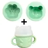 Bandeja de Hielo Animales Molde de Pastel de Arroz de Silicona Taza de Pudín Taza de Mousse para Helado Molde de Helado de Oso Taza de Gelatina Bandeja de Hielo