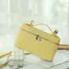Capa Superior Piel de Vaca Avestruz Bolsa Lonchera de Alta Gama Cuero Genuino Bolso de Mujer Nuevo Estilo Bolso de Mano de Mujer Bandolera Bolsa Cosmética