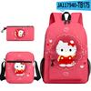 3D Nuevo Producto HelloKitty Dibujos Animados Lindo Sanrio Hello Kitty Mochila Bolsa Escolar Bolsa para Lápices Bolsa de Hombro Juego de Tres Piezas
