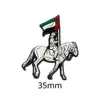 Insígnia de metal com bandeira dos Emirados Árabes Unidos transfronteiriça acessórios de vestuário presentes adesivos para celular fabricantes de origem atacado personalização