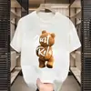 Camiseta Masculina de Verão Manga Curta Estampa Simples de Letra Solta e Versátil Gola Redonda Estilo Casal Top Desejo Aliexpress