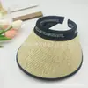 2026 Sombrero de Sol de Verano Nuevo Estilo para Deportes al Aire Libre para Mujer con Ala Ancha, Seda de Hielo Transpirable Estilo Coreano con Parte Superior Abierta