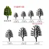 Modelo de simulación de construcción de mesa de arena, paisaje de tronco de árbol verde, adornos de árbol, decoración de casa de muñecas DIY