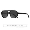 Gafas de sol estilo aviador de doble puente, el mismo estilo que la popular influencer, para mujer, con un look de alta gama y a la moda, que ofrecen protección UV y cuentan con una montura de ácido propiónico
