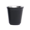 Copa de vino de acero inoxidable de doble capa de pequeña capacidad estilo coreano, taza de espresso, taza portátil para té con leche, mini copa de vino pequeña