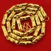 Collar Chapado en Oro para Hombre, Joyería de Oro Sudafricana, Oro Pulido a la Llama, Mismo Color por Dentro y por Fuera, Tendencia Nacional