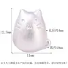 Prata Pura S999 Saco da Sorte Gatinho e Cachorrinho Contas Separadas Desenho Animado Fofo Contas Soltas com Furo Grande Acessórios para Miçangas DIY
