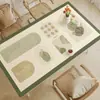 Mantel individual de estilo americano simple para comedor, impermeable, a prueba de aceite, lavable, resistente al calor, mantel individual de lujo ligero, sensación de alta gama, protector de superficie para mesa de café