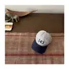 Gorra de Béisbol de Color Contrastante Estilo Coreano 2025 Nueva para Niños Letras Bordadas de Color Retro Gorras para Niños y Niñas Sombrilla para Bebé