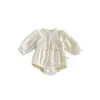 Nuevo Romper de Encaje Dulce de Princesa para Bebés Niñas, Mono de Gasa de Algodón de Manga Larga, Otoño 2026