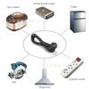 Cable de Alimentación de Venta Directa de Fábrica Estándar Europeo Transfronterizo Enchufe de Dos Pines Conector de Pines Enchufe Europeo Estándar de Dos Tomas de Corriente Dos Conductores
