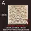 Tallado en Madera Dongyang Madera Maciza Estilo Europeo Cuadrado Cabeza de Columna Romana Gabinete Cuadrado Calcomanía Decoración Hueca Flor Cuadrada Grande