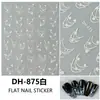 Redanco Novo Avião 3D Popular Adesivo de Nail Art DIY Francês Estrela de Cinco Pontas Decalque de Unha Dh-875